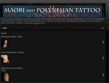 Tablet Screenshot of maoripolynesiantattoo.com
